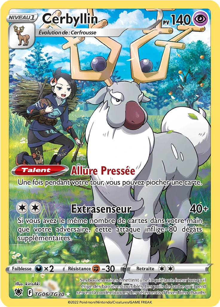 Carte Pokémon Cerbyllin de l'extension Astres Radieux
