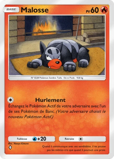 Carte Pokémon Malosse de l'extension Embrasement Écarlate
