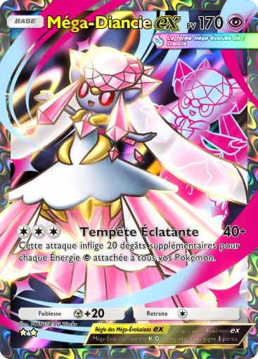 Carte Pokémon Méga-Diancie-ex de l'extension Jours Heureux