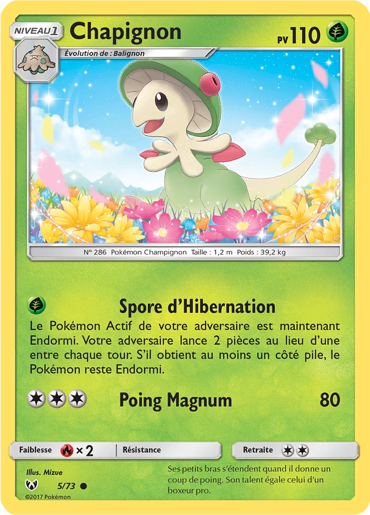 Carte Pokémon Chapignon de l'extension Légendes Brillantes