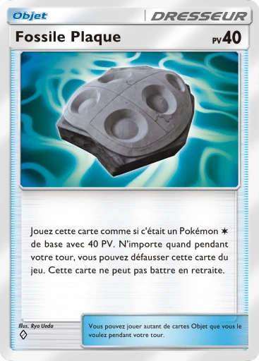 Carte Pokémon Fossile Plaque de l'extension Méga-Ascension