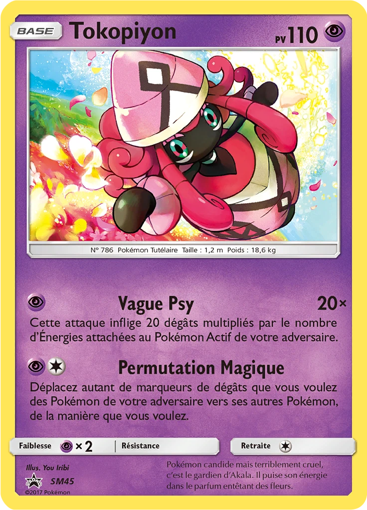 Carte Pokémon Tokopiyon de l'extension Promo SM