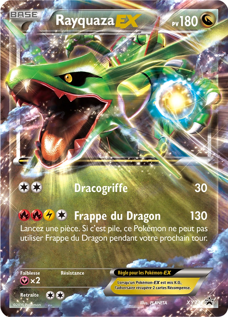 Carte Pokémon Rayquaza EX de l'extension Promo XY