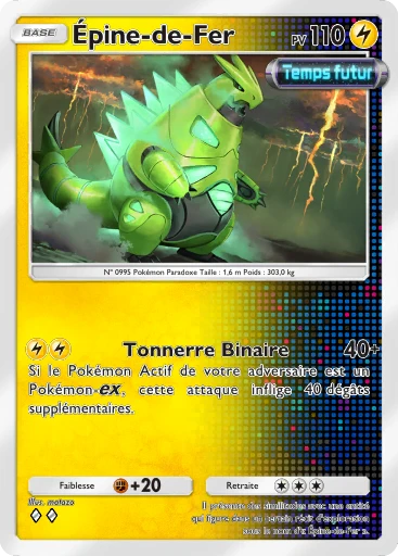 Carte Pokémon Épine-de-Fer de l'extension Propulsion Paradoxe