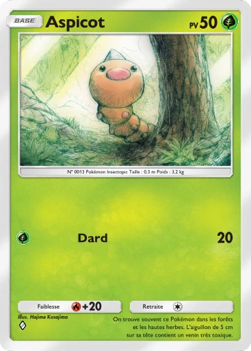 Carte Pokémon Aspicot de l'extension Puissance Génétique
