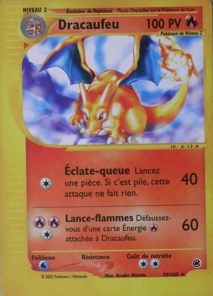 Carte Pokémon Dracaufeu de l'extension Expedition