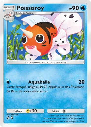 Carte Pokémon Poissoroy de l'extension Jours Heureux
