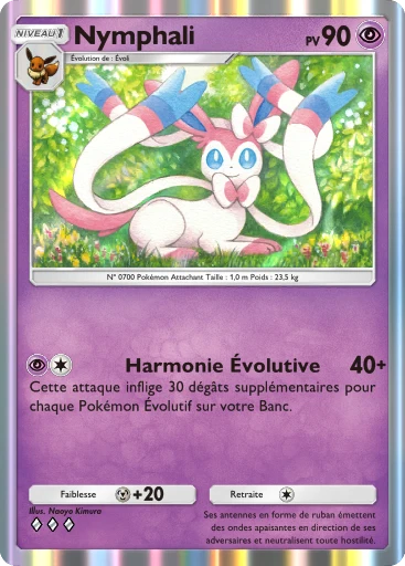 Carte Pokémon Nymphali de l'extension La Clairière d'Évoli