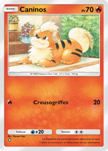 Carte Pokémon Caninos de l'extension Méga-Ascension