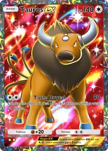 Carte Pokémon Tauros-ex de l'extension Méga-Ascension