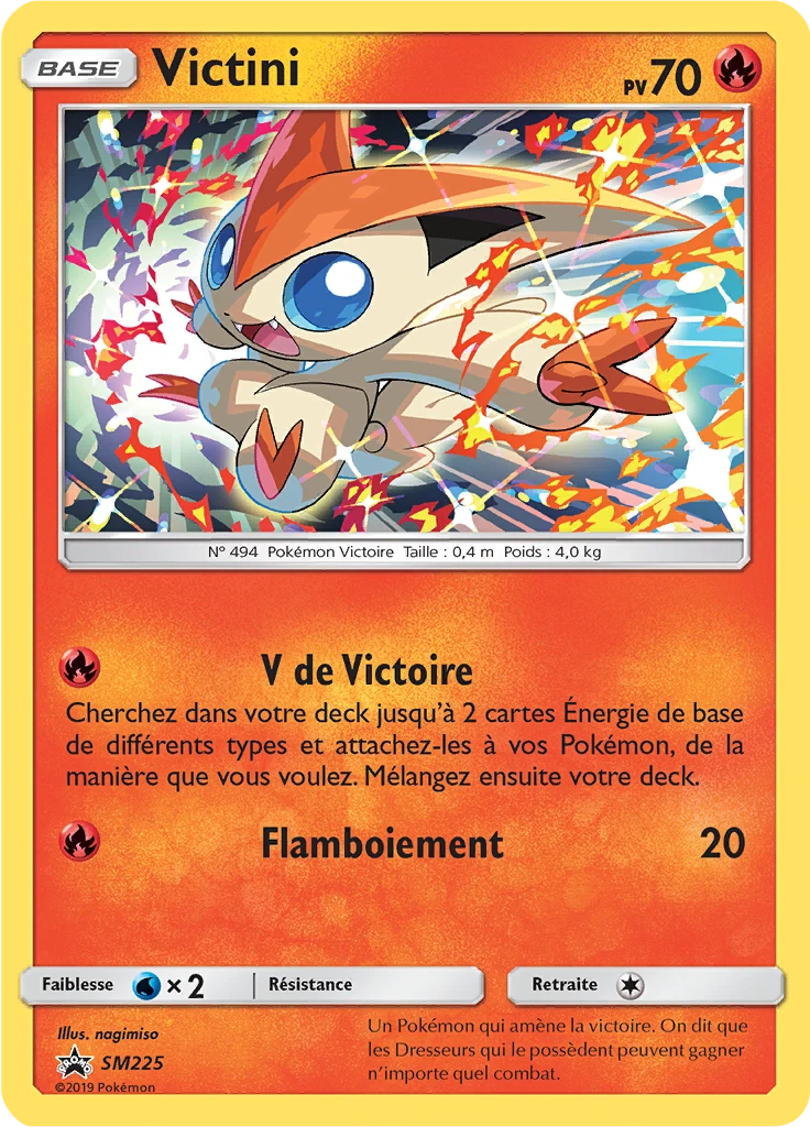 Carte Pokémon Victini de l'extension Promo SM