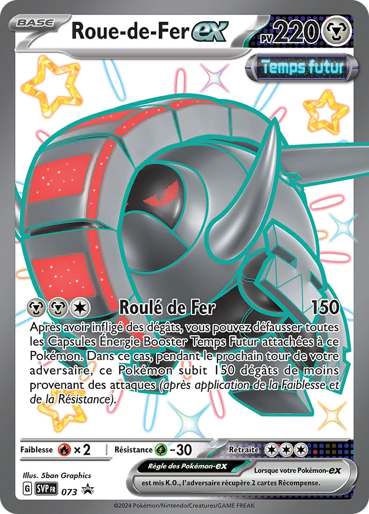 Carte Pokémon Roue-de-Fer-ex de l'extension SVP Black Star Promos