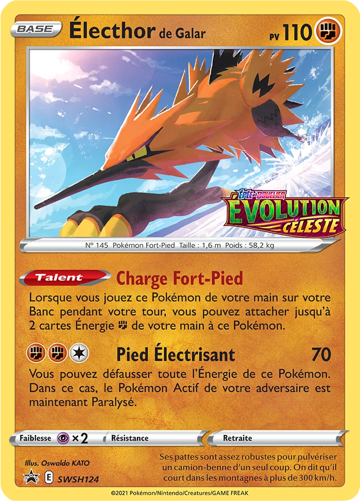 Carte Pokémon Électhor de Galar de l'extension Promo SWSH