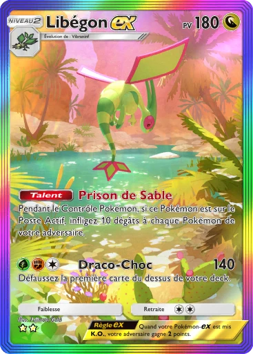 Carte Pokémon Libégon-ex de l'extension Aura Palpitante