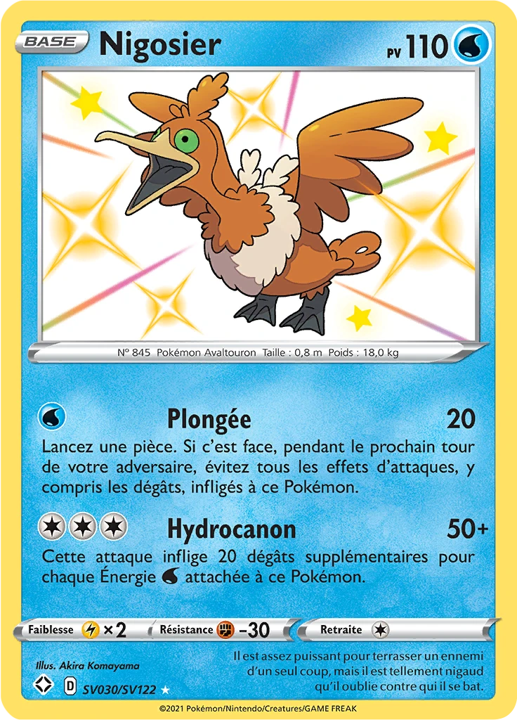 Carte Pokémon Nigosier de l'extension Destinées Radieuses