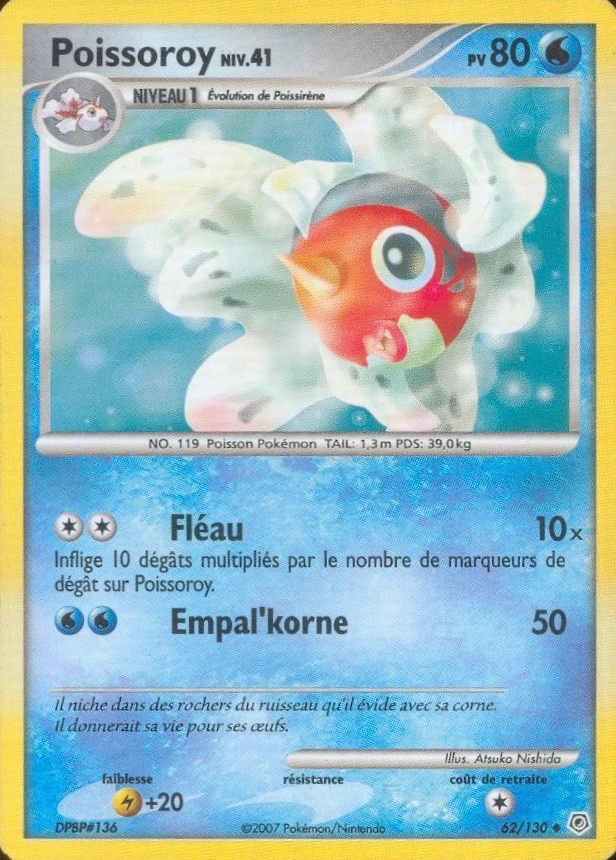 Carte Pokémon Poissoroy de l'extension Diamant & Perle