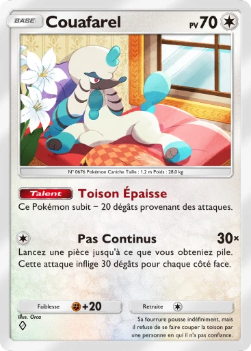Carte Pokémon Couafarel de l'extension L'Ambition de la Team Rocket
