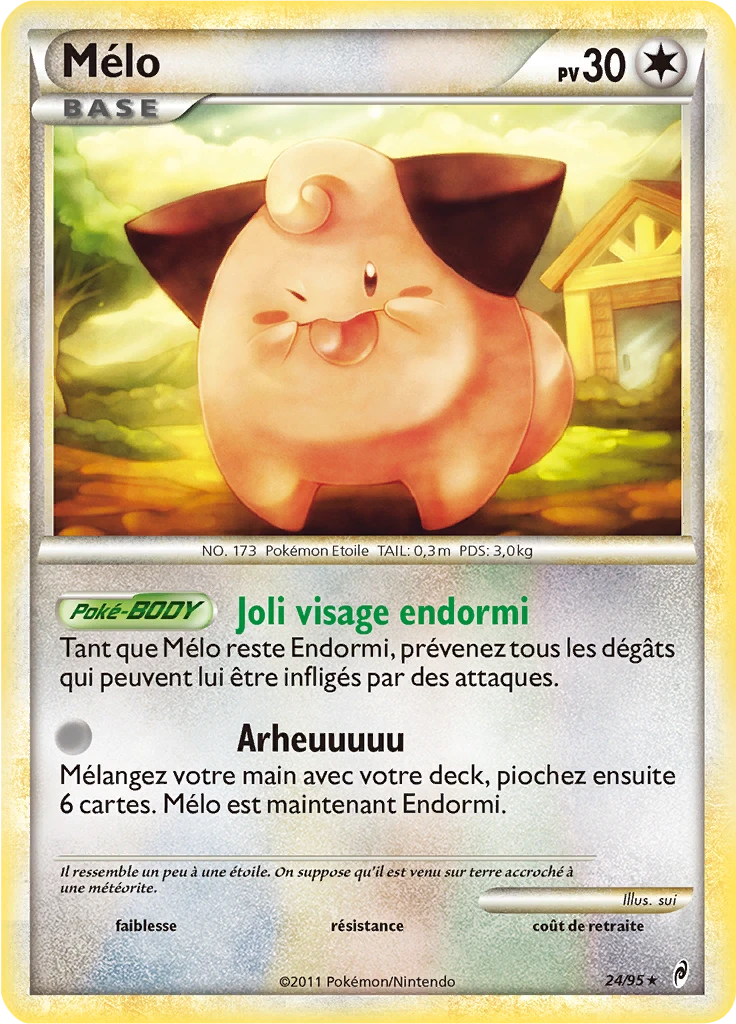 Carte Pokémon Mélo de l'extension L'appel des Légendes
