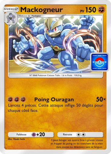 Carte Pokémon Mackogneur de l'extension Promo-A