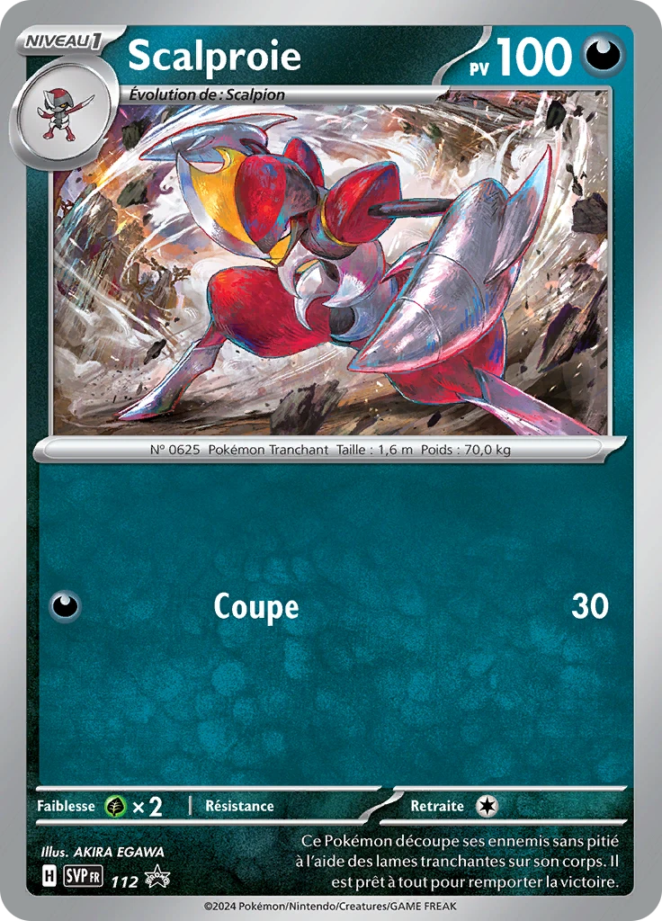 Carte Pokémon Scalproie de l'extension SVP Black Star Promos