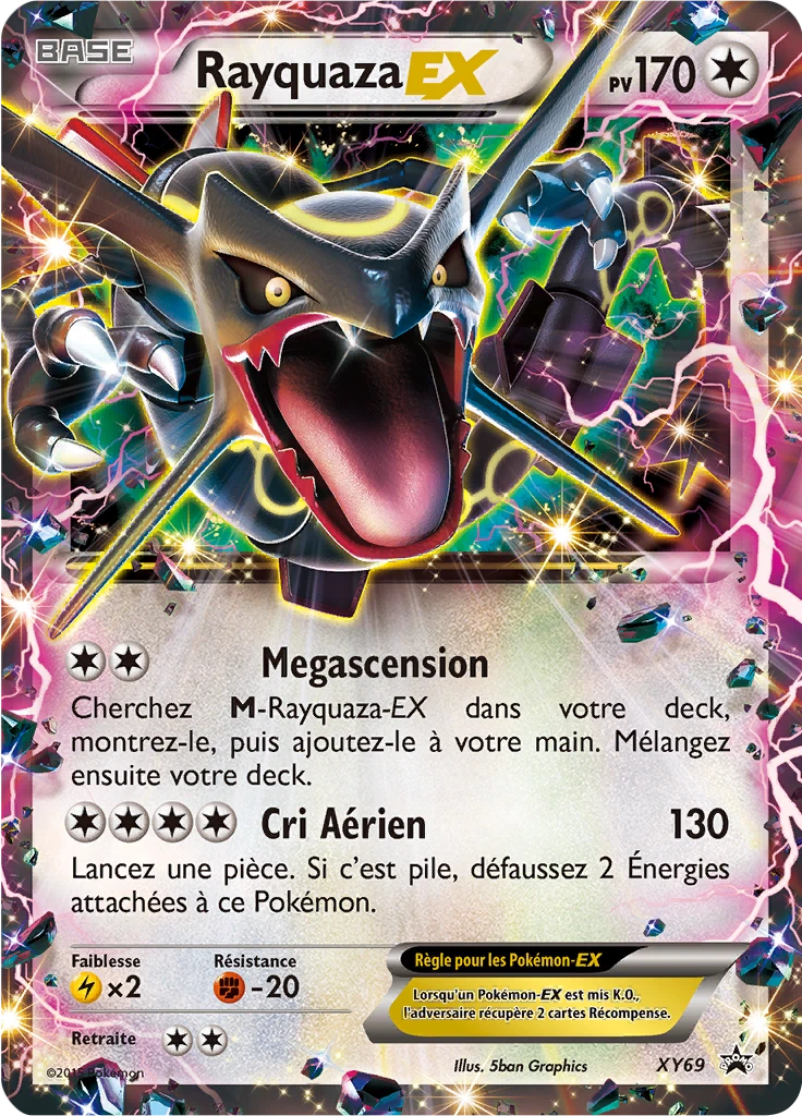 Carte Pokémon Rayquaza EX de l'extension Promo XY