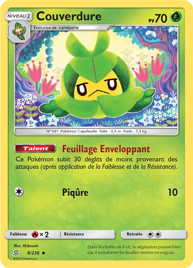 Carte Pokémon Couverdure de l'extension Harmonie des Esprits