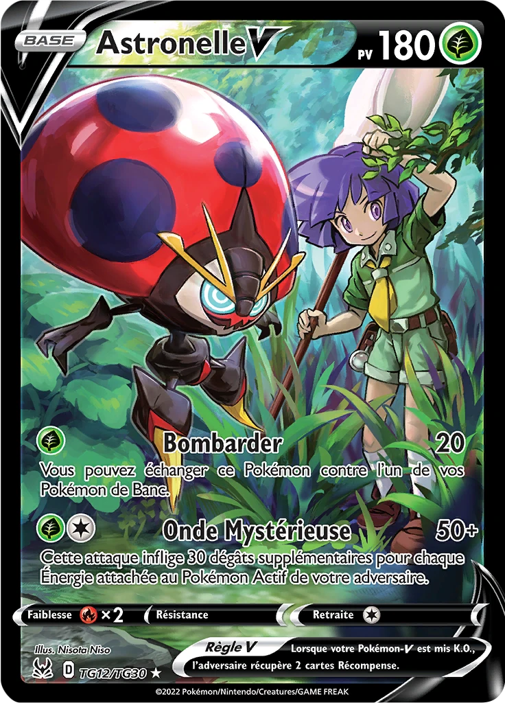 Carte Pokémon Astronelle V de l'extension Origine Perdue