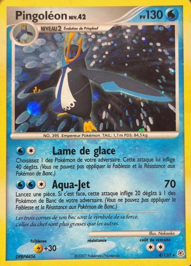Carte Pokémon Pingoléon de l'extension Diamant & Perle