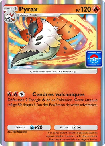 Carte Pokémon Pyrax de l'extension Promo-A