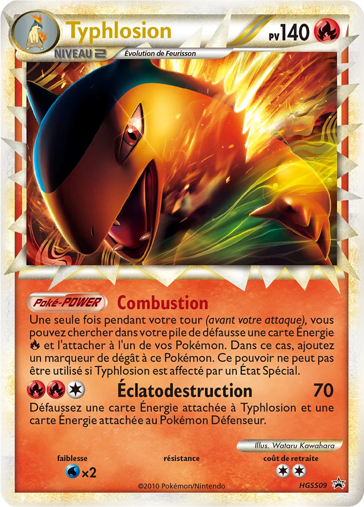 Carte Pokémon Typhlosion de l'extension Promo HGSS