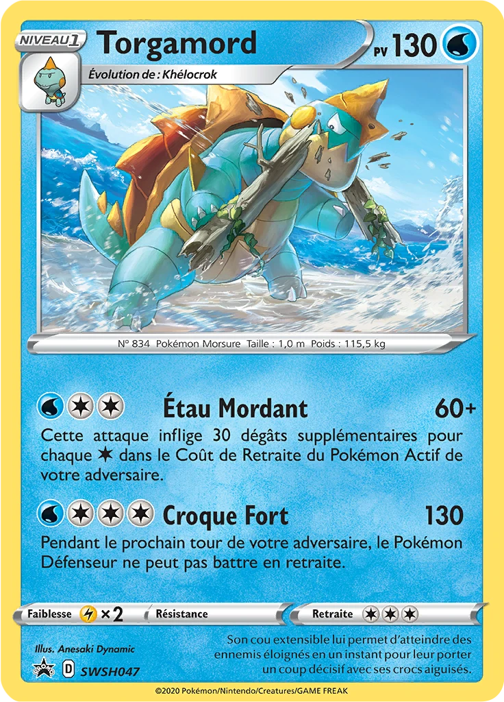 Carte Pokémon Torgamord de l'extension Promo SWSH