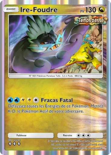 Carte Pokémon Ire-Foudre de l'extension Propulsion Paradoxe