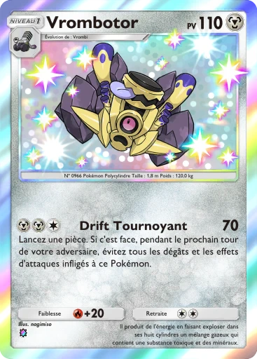 Carte Pokémon Vrombotor de l'extension Réjouissances Rayonnantes