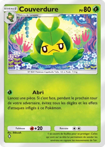 Carte Pokémon Couverdure de l'extension Aura Palpitante