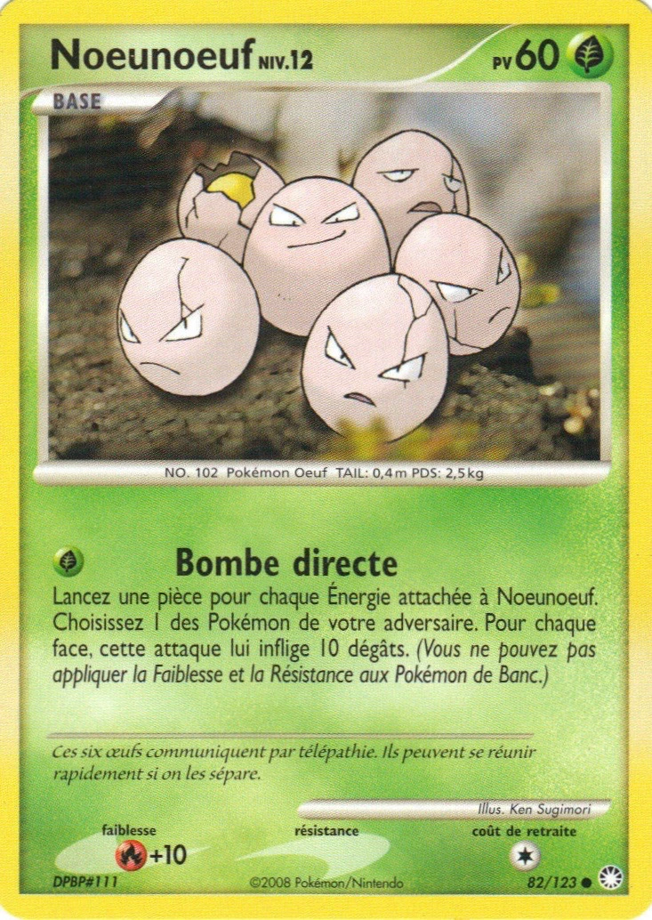 Carte Pokémon Noeunoeuf de l'extension Trésors Mystérieux