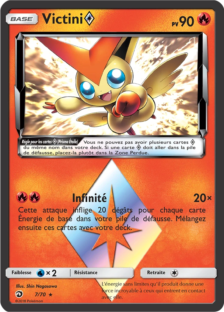 Carte Pokémon Victini ◇ de l'extension Majesté Des Dragons