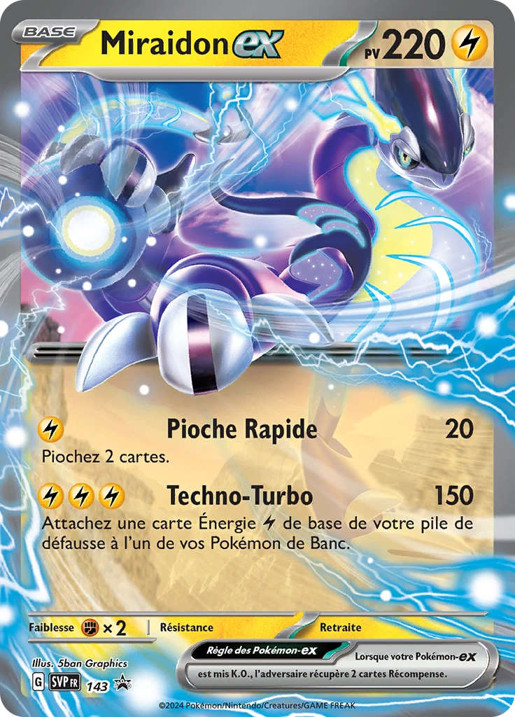 Carte Pokémon Miraidon-ex de l'extension SVP Black Star Promos