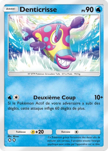 Carte Pokémon Denticrisse de l'extension Puissance Génétique