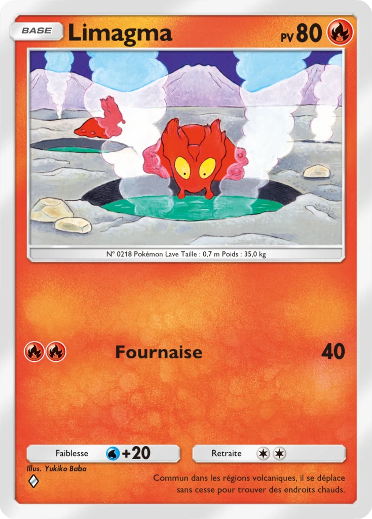 Carte Pokémon Limagma de l'extension Source Secrète