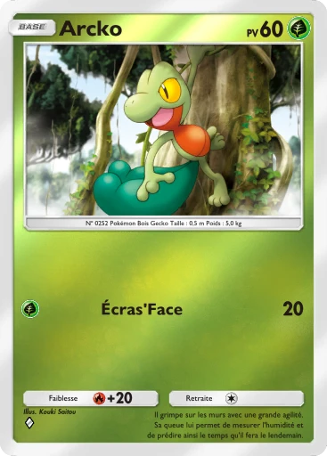 Carte Pokémon Arcko de l'extension Booster de Luxe Méga