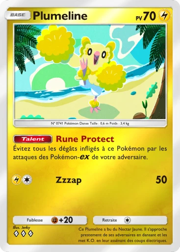 Carte Pokémon Plumeline de l'extension Booster de Luxe ex