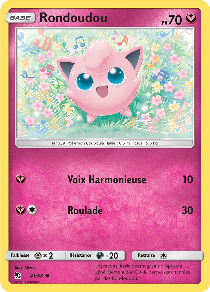 Carte Pokémon Rondoudou de l'extension Destinées Occultes