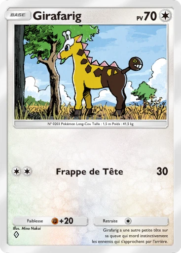 Carte Pokémon Girafarig de l'extension Propulsion Paradoxe