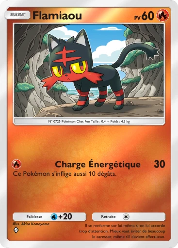 Carte Pokémon Flamiaou de l'extension Booster de Luxe ex