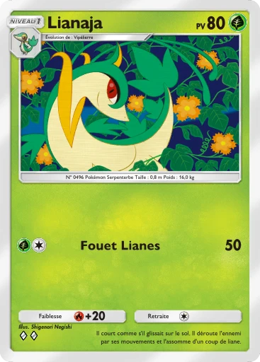 Carte Pokémon Lianaja de l'extension Booster de Luxe ex