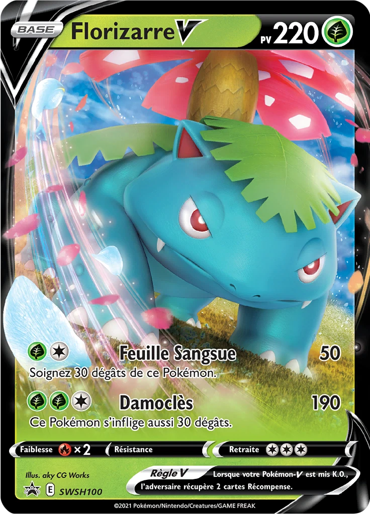 Carte Pokémon Florizarre V de l'extension Promo SWSH