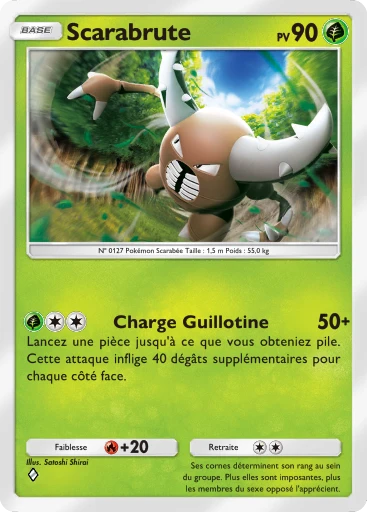 Carte Pokémon Scarabrute de l'extension Réjouissances Rayonnantes