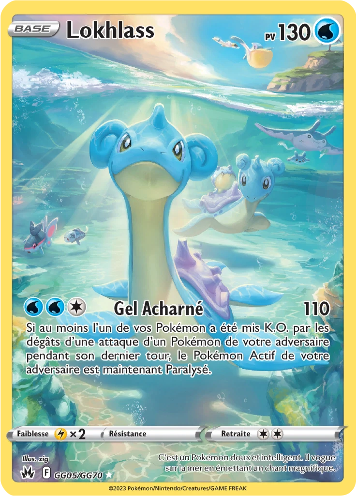 Carte Pokémon Lokhlass de l'extension Zénith Suprême