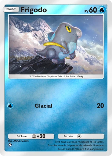 Carte Pokémon Frigodo de l'extension Booster de Luxe Méga