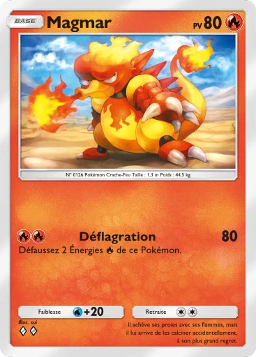 Carte Pokémon Magmar de l'extension L'Île Fabuleuse